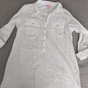 Lilly Pulitzer Natalie Shirtdress Cover Up